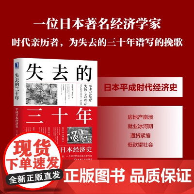 失去的三十年 平成日本经济史 野口悠纪雄 日本平成年代经济变化 日本经济历史概况 机械工业出版社 正版书籍
