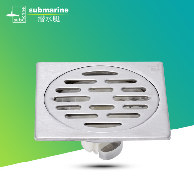 潜水艇地漏全铜防臭地漏不锈钢地漏盖板防堵地漏滤网洗衣机地漏淋浴房地漏防堵滤网防臭式304不锈钢套餐通用管道不怕买错