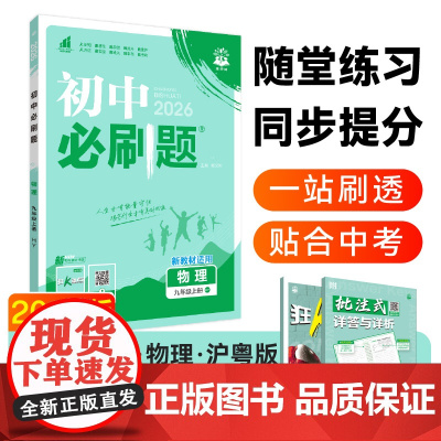 2025秋初中必刷题 物理九年级上册 HY