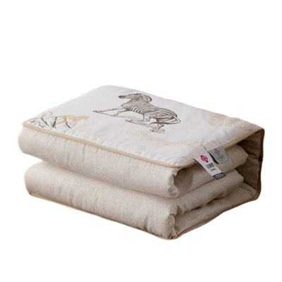 洁丽雅毛毯精梳棉印花抱枕被午休毯沙发枕靠枕陌上JLY-YHE428