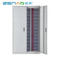 振奥 A4文件柜抽屉式办公效率柜资料整理柜铁皮柜效率柜带锁/台(385x850x1430mm 90抽带门(小盒))