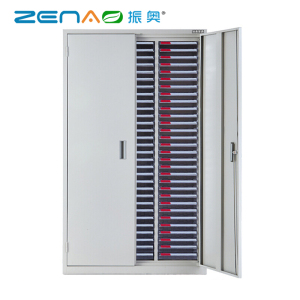振奥 A4文件柜抽屉式办公效率柜资料整理柜铁皮柜效率柜带锁/台(385x850x1430mm 90抽带门(小盒))