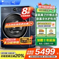 小天鹅(LittleSwan)滚筒洗衣机全自动家用 纯平全嵌[小蓝鲸2.0 TG100V89PRO]家电补贴 超薄