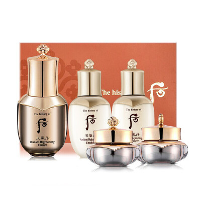 假一赔十-后(Whoo)护肤套装天气丹套盒水乳精华护肤化妆品天气丹花献中样五件套