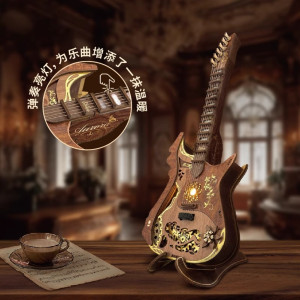 周同学手指钢琴周钢琴拼装模型木质摆件古典工艺品DIY拼装玩具