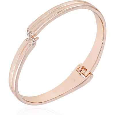 GUESS手链女金属镀金铰链设计石英玻璃吊坠简约时尚百搭