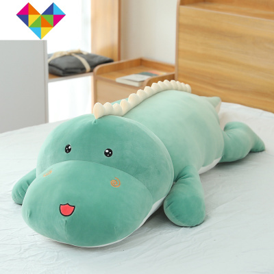 超软大号恐龙毛绒玩具抱枕长条枕陪你睡觉床上懒人圣诞节公仔御蓝锦