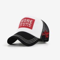 新款网帽夏季男女韩版潮流棒球帽字母印花网眼遮阳鸭舌帽子