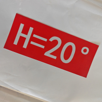 HENUO 安全警示热转印银色反光标识 280mm*80mm 张