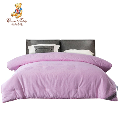 ClassicTeddy精典泰迪全棉提花蚕丝被200*230CM约7斤冬被粉色TD-bbl01粉色200*230CM