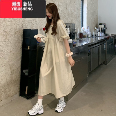 YIBUSHENG设计感小众连衣裙女季2024年新款长裙气质显瘦学生法式初恋裙子