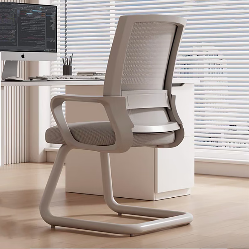 盾将人体工学办公椅金属网布材质78厘米靠背高度可定制设计简约舒适无轮稳固办公椅