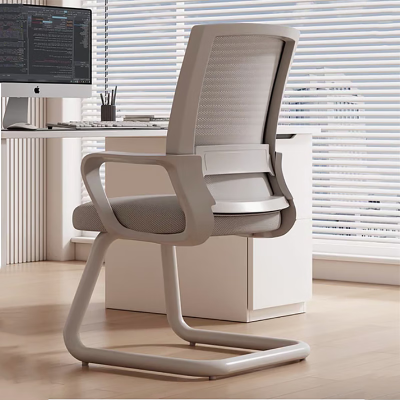 盾将人体工学办公椅金属网布材质78厘米靠背高度可定制设计简约舒适无轮稳固办公椅