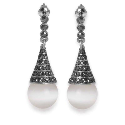 梦克拉 Mkela S925银镶猫眼石耳坠 纯洁 耳坠 耳线 民族风 其他