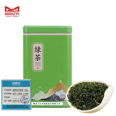哈铁亿农 绿茶茶叶 250g/罐