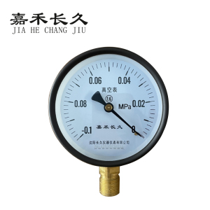 嘉禾长久 压力真空表 Y100 -0.1-0Mpa 块