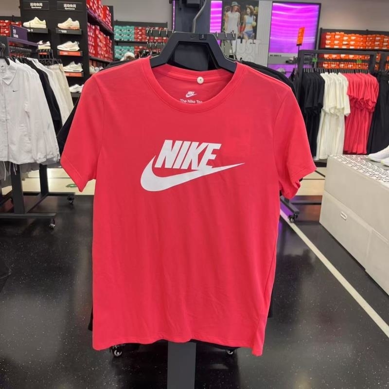 NIKE耐克短袖T恤运动休闲舒适透气针织圆领女装DV6095-629 D
