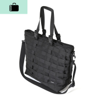 机能斜跨包潮单肩背包休闲ins工装风手提包旅行托特包运动健身包NEW LAKE 黑色女斜挎包