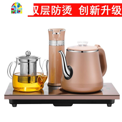 全自动上水壶电热烧水壶茶台一体器家用抽水式泡茶具保温专用套装 FENGHOU 飘逸杯款