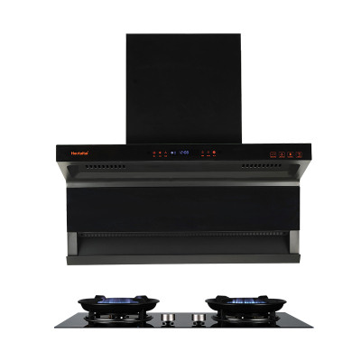 Haotaitai烟灶套装XK02+X405天然气 25m³大风量挥手+智清洗5.0kW大火力左灶直火右灶九鼎猛火