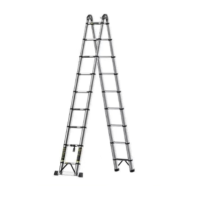 瑾如云海 梯子 伸缩梯 不锈钢伸缩梯3.7+3.7m