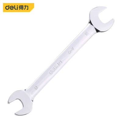 得力工具DL33323_镜面双开口扳手27x30mm(新VI)