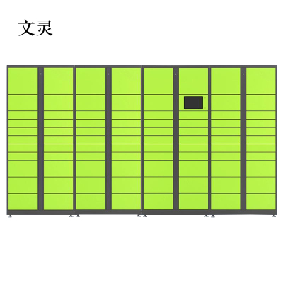 文灵智能快递柜小区快递自提柜派件柜室外寄存柜信报箱储物柜一主三副87格