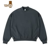 YANXUIDLT 廓形卫衣 400g毛圈 落肩半高领宽松男女基础国潮ins