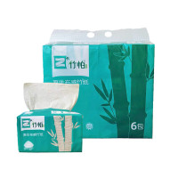 竹帕面巾纸抽纸 140mm*180mm(3层)390张 6包/提