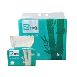 竹帕面巾纸抽纸 140mm*180mm(3层)390张 6包/提