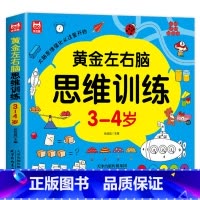[加厚升级版]左右脑思维训练3-4岁 [正版]全套4册 左右脑思维训练2-3-4-5-6岁 幼儿全脑开发大脑智力开发专注