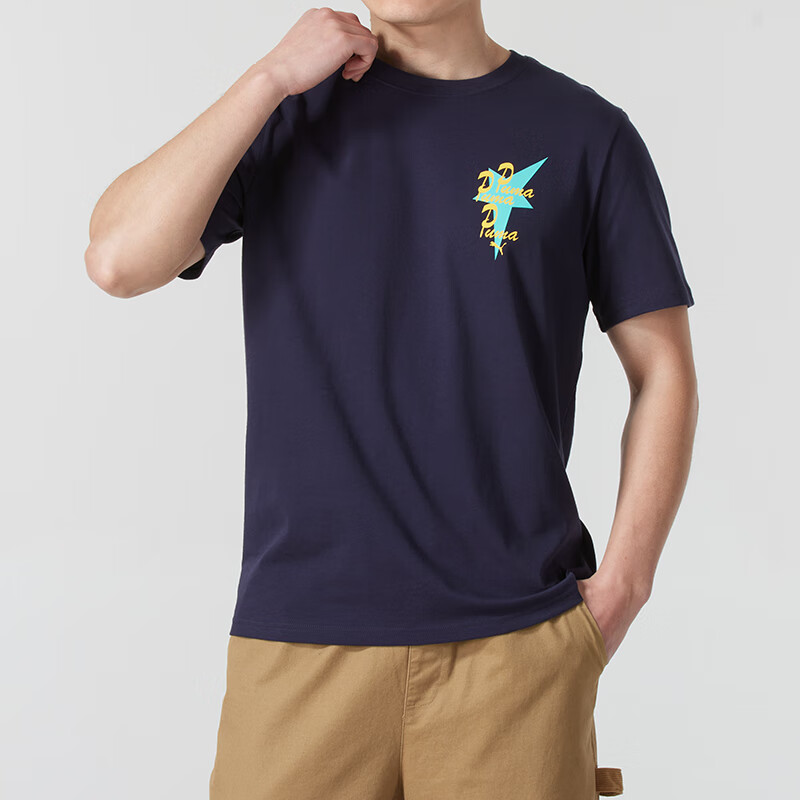 彪马(PUMA)男装新款运动服跑步健身训练舒适透气休闲短袖T恤634201-16 ZP