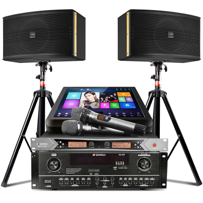 山水(SANSUI) SP2-10套装家庭影院家用客厅会议室专业组合音箱电视KTV音响松川500G台式点歌机K歌
