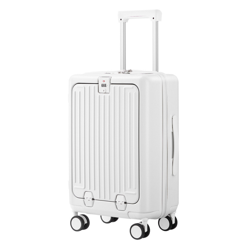 新款前置开口24寸行李箱多功能旅行箱万向轮密码箱拉杆箱起批