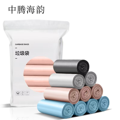 中腾海韵 连卷垃圾袋 手提超厚2丝 45*60cm 5卷/包 包