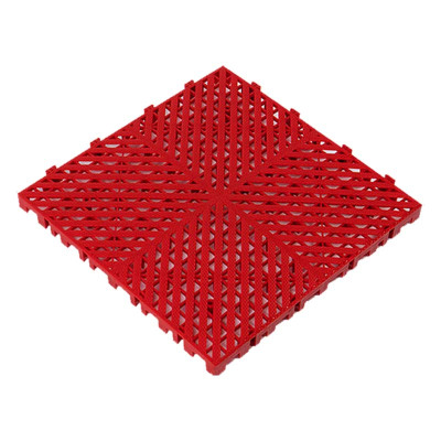 先围 洗车房地格栅防潮垫板 红色厚25mm 片