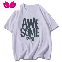 七斓夏季美式oversize潮牌ins短袖T恤女2023新款休闲宽松chic黑色上衣