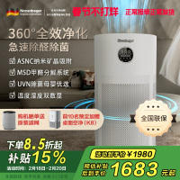 诺森柏格(Nocenbeger)空气净化器高效分解除甲醛细菌家用新房除异味pm2.5负离子净化器G6Plus