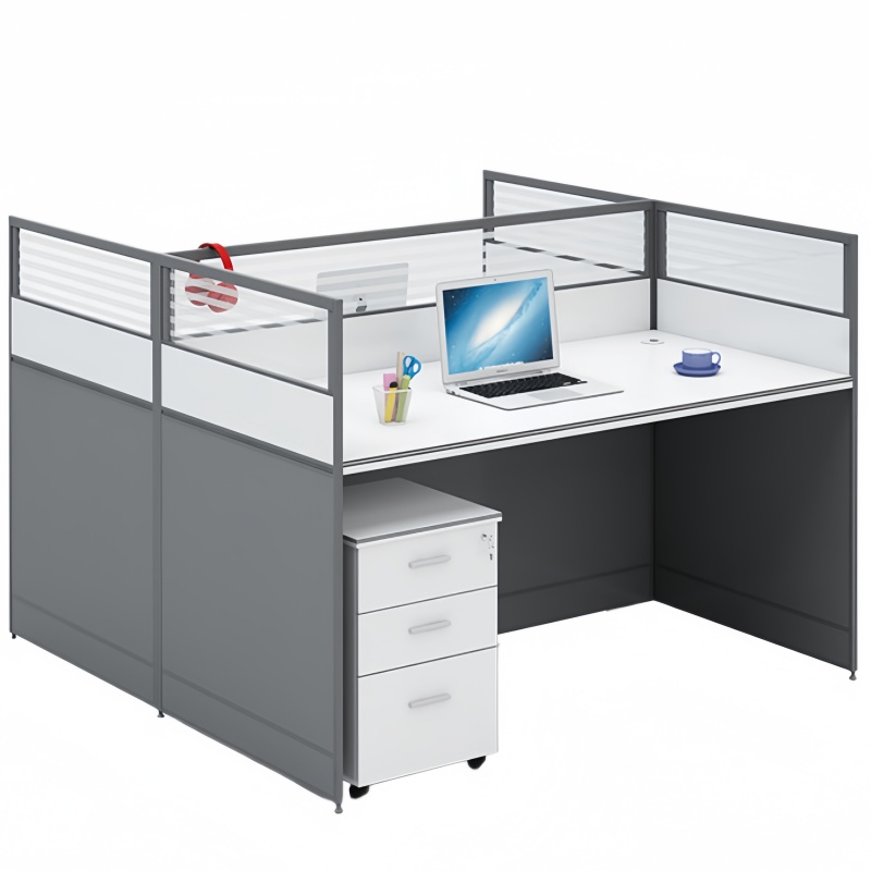 攸形办公桌含活动柜1200*1200*1100mm张