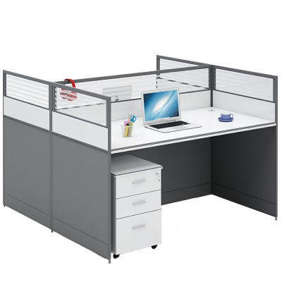 攸形办公桌含活动柜1200*1200*1100mm张