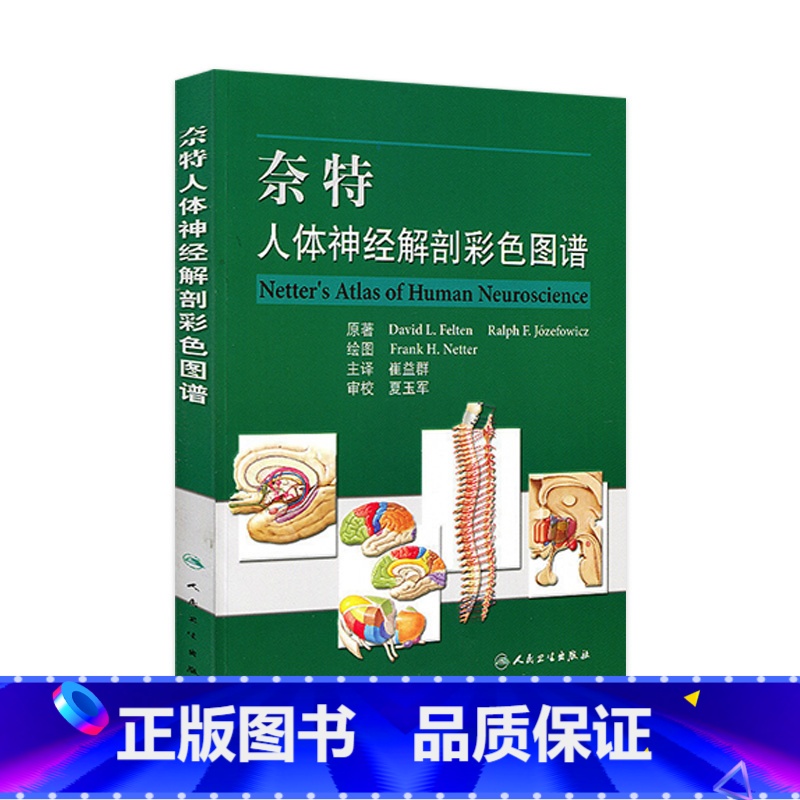 [正版]奈特人体神经解剖彩色图谱