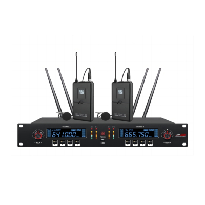 戴阳PT-9100U-L 一拖二领夹无线麦克