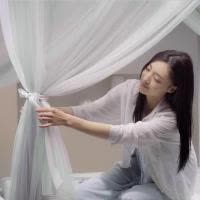 家柏饰(CORATED)新款廷落地蚊帐双层支架加密公主风三开1.8m2.2米家用2