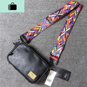 threebox潮流男士单肩印花背包时尚民族风斜挎男女日系手机手拿包NEW LAKE 黑色男士手拿包 黑色