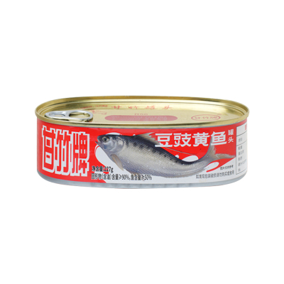 甘竹豆豉黄鱼罐头227g*2海鱼海鲜罐头鱼熟食即食下饭菜鱼肉罐头