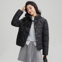 羽绒棉服2024韩版新款冬季加厚棉袄棉衣宽松百搭立领短款外套女装