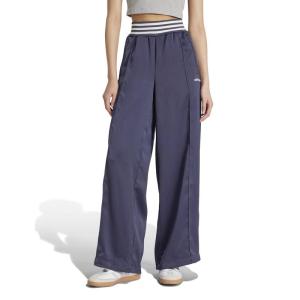 Adidas/阿迪达斯运动长裤女复古阔腿丝光面料弹力舒适日常百搭宽