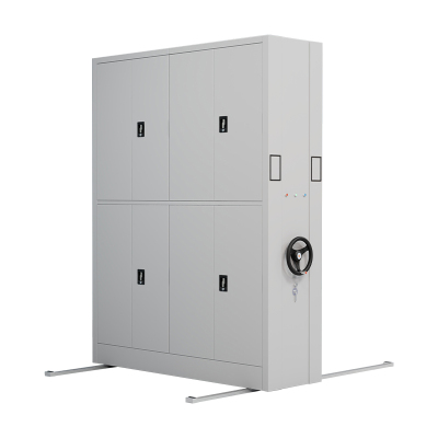 臻远 ZY-MJJA-09 电动密集架移动档案柜钢制轨道密集柜 通双节 一列二组