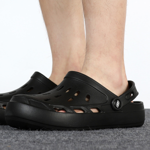Skechers斯凯奇男子新款洞洞鞋透气运动拖鞋轻便凉鞋243041-BBK ZP