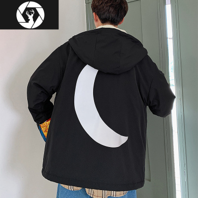 HongZun冬季羔毛棉衣男潮牌韩版潮流2020新款宽松棉服加绒加厚学生外套棉衣